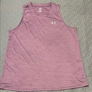 Two Under Armour Sleeveless Tops L